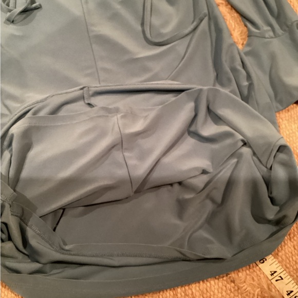 CYNTHIA STEFFE CECE BLUE GRAY LONG SLEEVE FLARED SHIFT DRESS SZ.XS - Picture 10 of 16